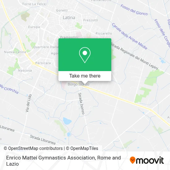 Enrico Mattei Gymnastics Association map