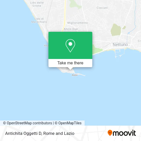 Antichita Oggetti D map