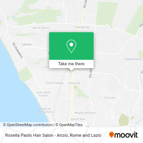 Rosella Paolo Hair Salon - Anzio map
