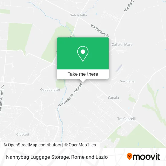 Nannybag Luggage Storage map