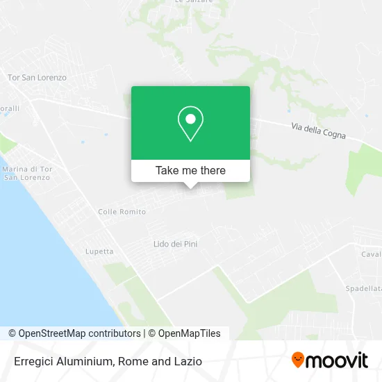 Erregici Aluminium map