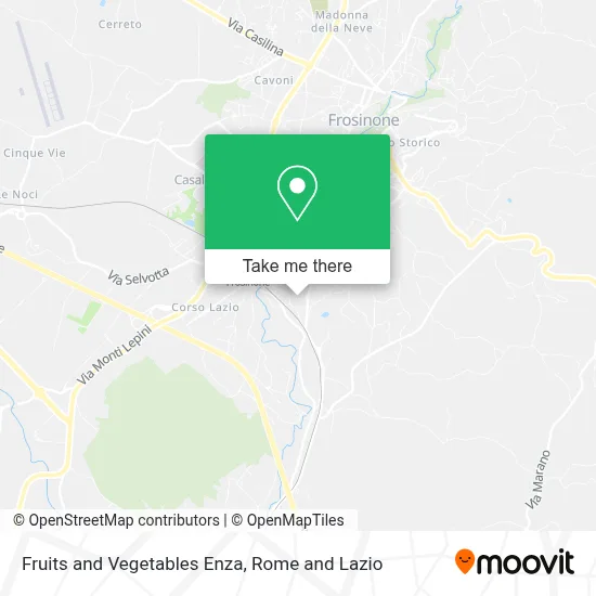 Fruits and Vegetables Enza map