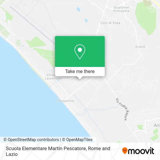 Martin Pescatore Elementary School map