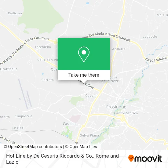 Hot Line by De Cesaris Riccardo & Co. map