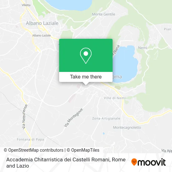 Guitar Academy of Roman Castles map