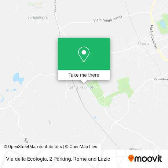 Via della Ecologia, 2 Parking map
