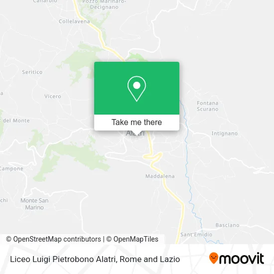 Liceo Luigi Pietrobono Alatri map