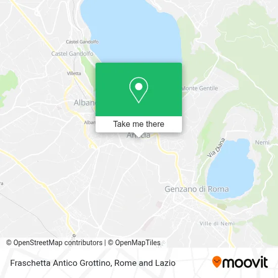 Fraschetta Antico Grottino map