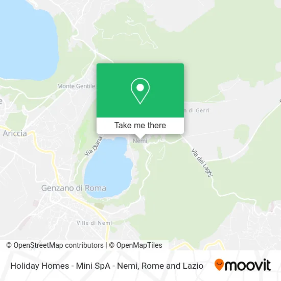 Holiday Homes - Mini SpA - Nemi map