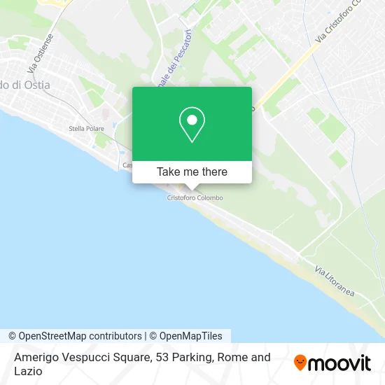 Amerigo Vespucci Square, 53 Parking map