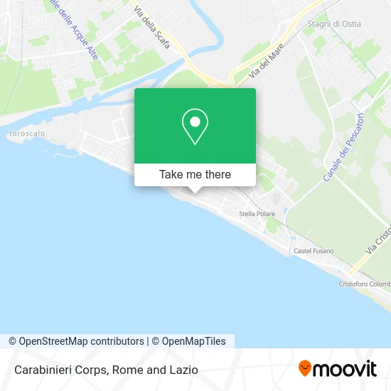 Carabinieri Corps map
