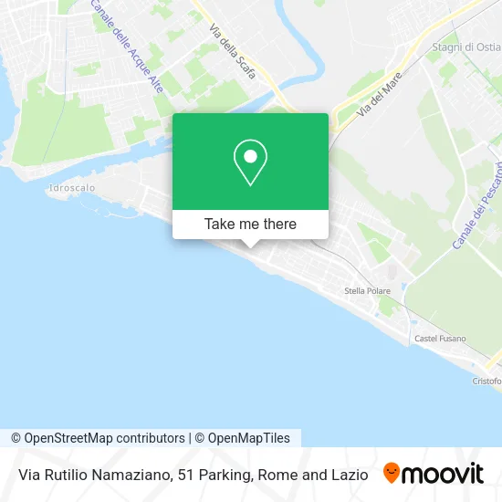Via Rutilio Namaziano, 51 Parking map