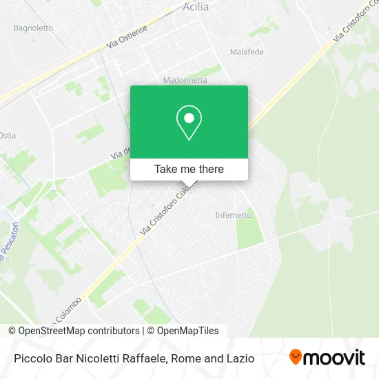 Piccolo Bar Nicoletti Raffaele map