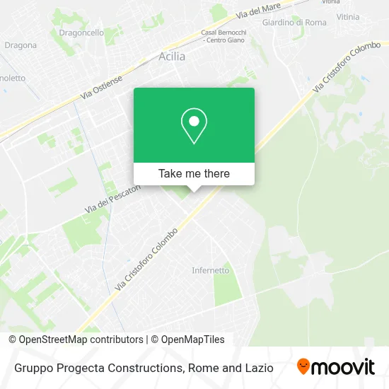 Gruppo Progecta Constructions map