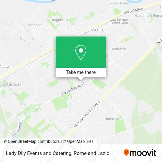 Lady Dily Events and Catering map