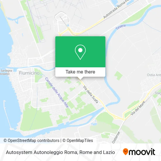 Autosystem Car Rental Rome map