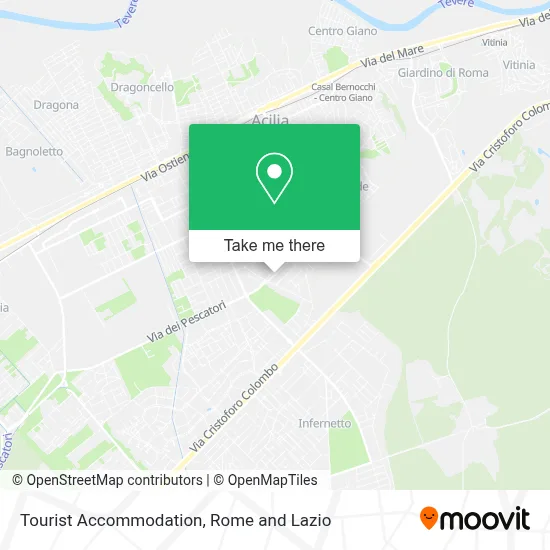 Tourist Accommodation map