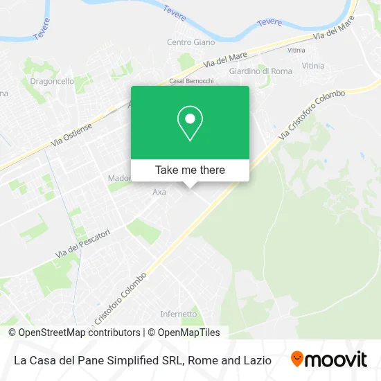 La Casa del Pane Simplified SRL map