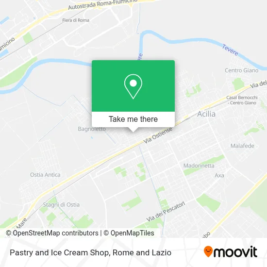 Pastry and Ice Cream Shop map