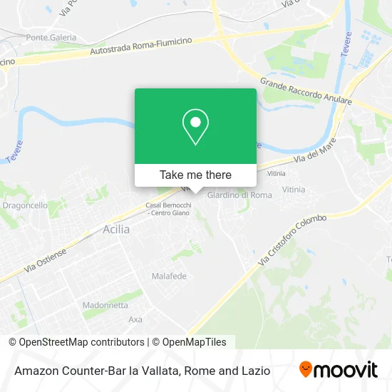Amazon Counter-Bar la Vallata map