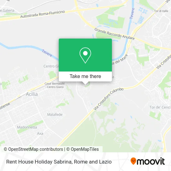 Rent House Holiday Sabrina map