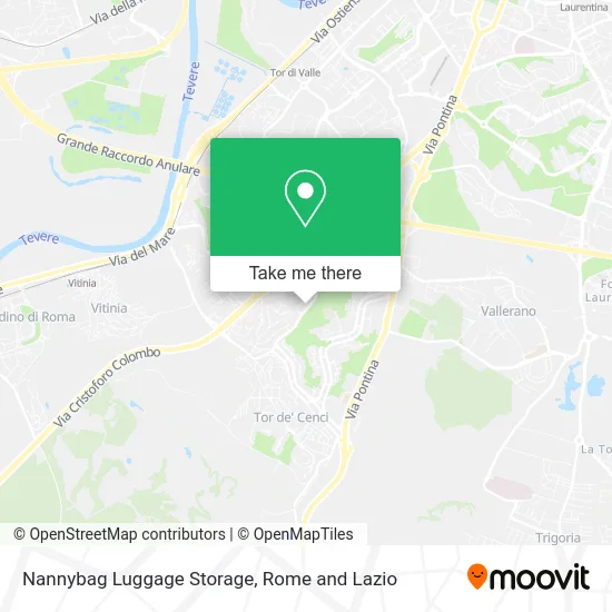 Nannybag Luggage Storage map