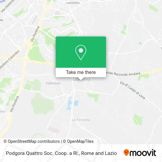 Podgora Quattro Soc. Coop. a Rl. map