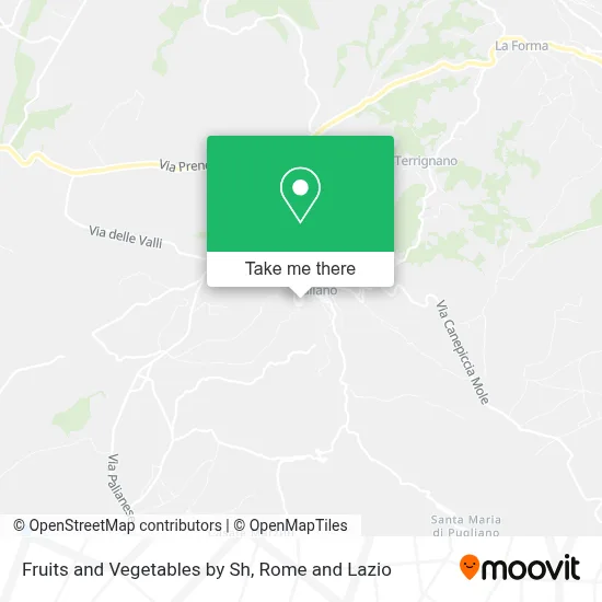 Fruits and Vegetables by Sh map