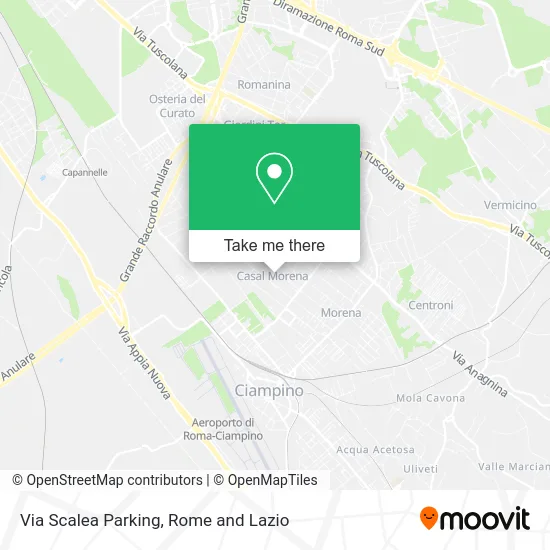 Via Scalea Parking map