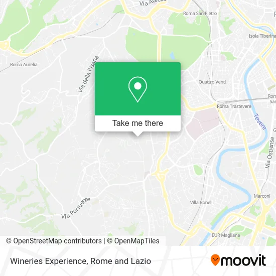 Wineries Experience map