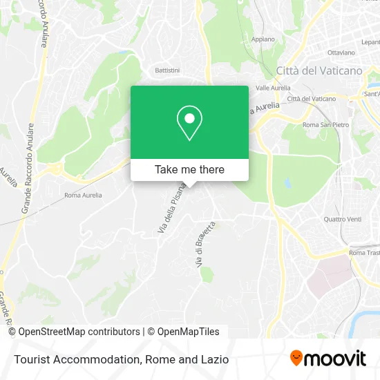 Tourist Accommodation map