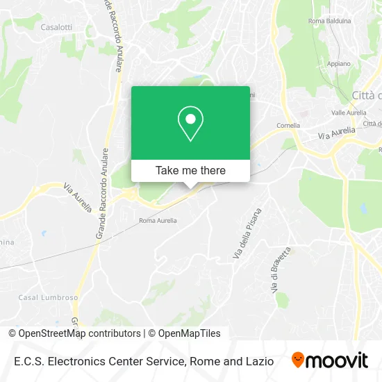 E.C.S. Electronics Center Service map