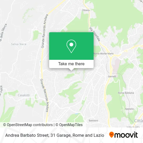 Andrea Barbato Street, 31 Garage map