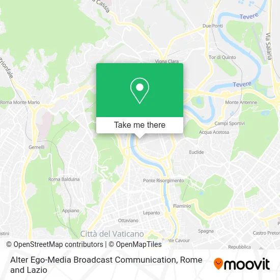 Alter Ego-Media Broadcast Communication map