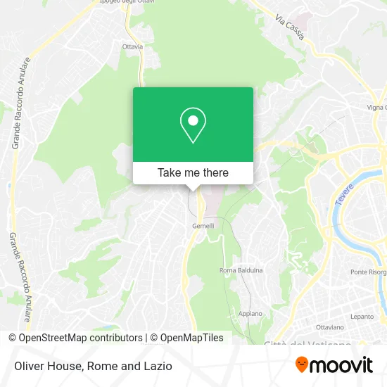 Oliver House map