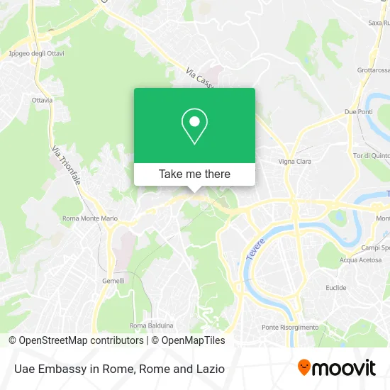 UAE Embassy in Rome map
