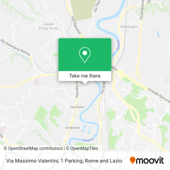 Massimo Valentini Street, 1 Parking map
