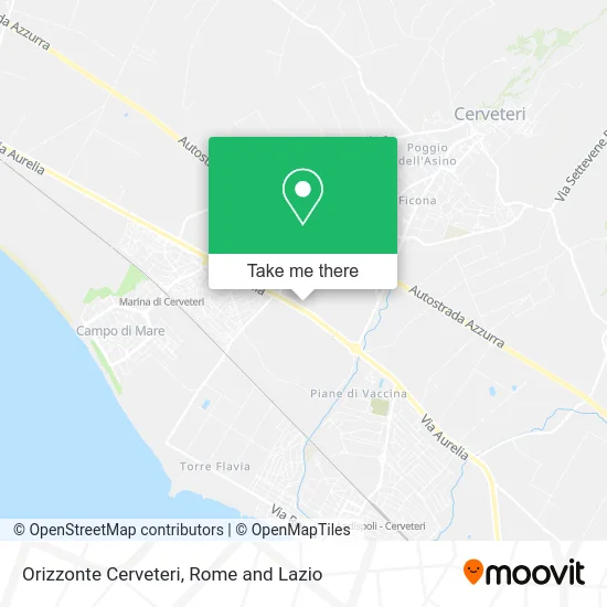 Orizzonte Cerveteri map
