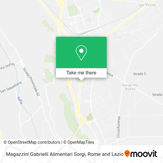Gabrielli Food Stores Sorgi map