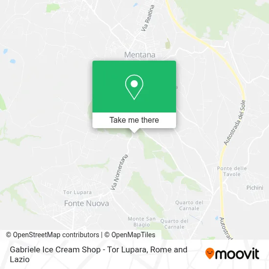 Gabriele Ice Cream Shop - Tor Lupara map