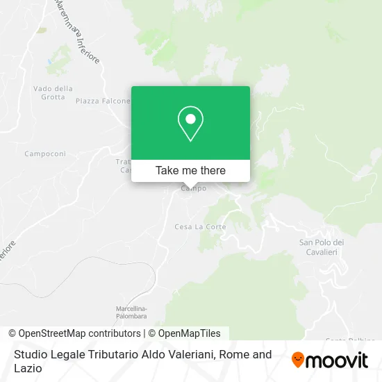 Aldo Valeriani Legal and Tax Studio map