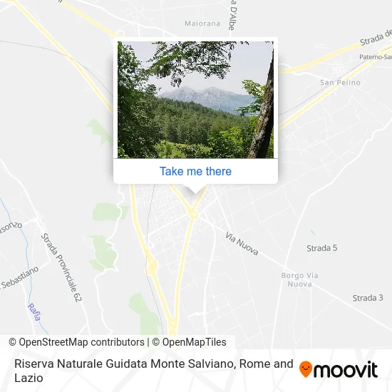 Monte Salviano Guided Nature Reserve map