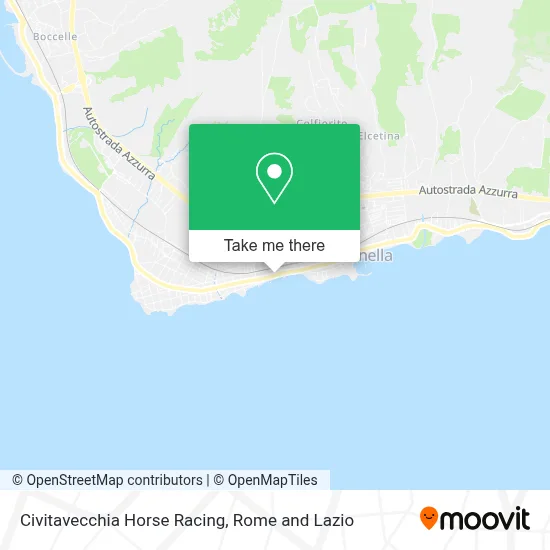 Civitavecchia Horse Racing map