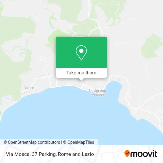 Via Mosca, 37 Parking map