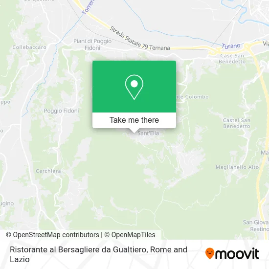 Restaurant at Bersagliere by Gualtiero map