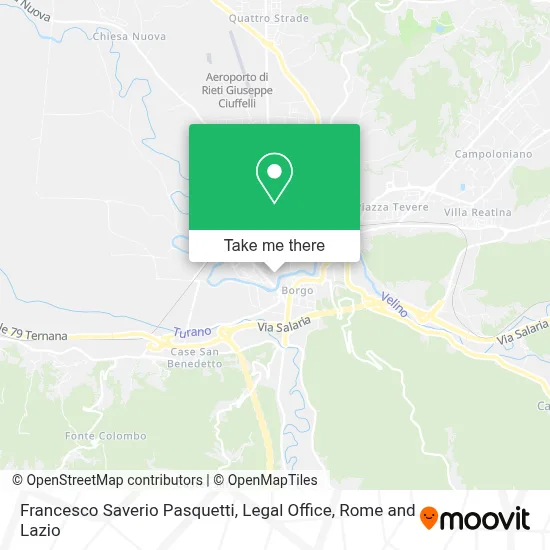 Francesco Saverio Pasquetti, Legal Office map