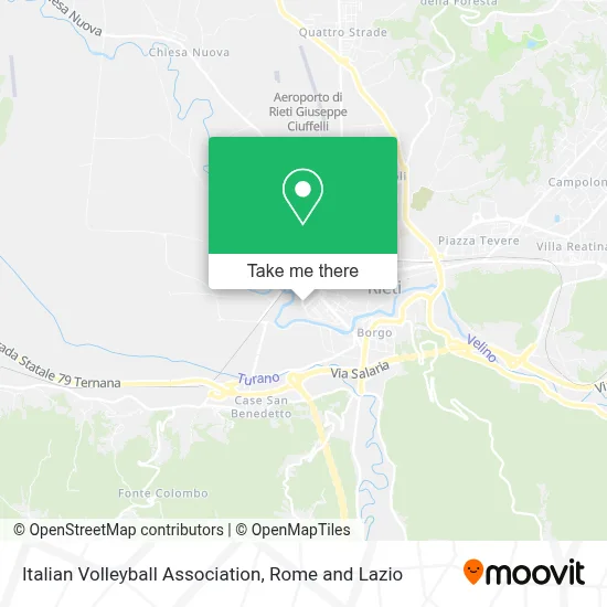 Italian Volleyball Association map