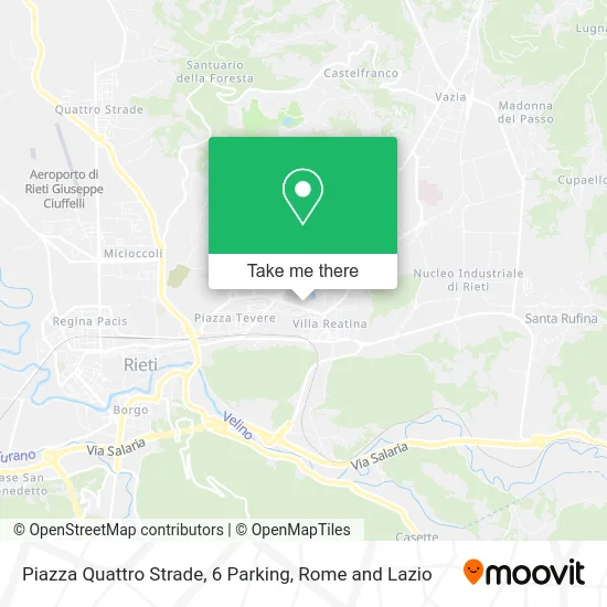 Piazza Quattro Strade, 6 Parking map