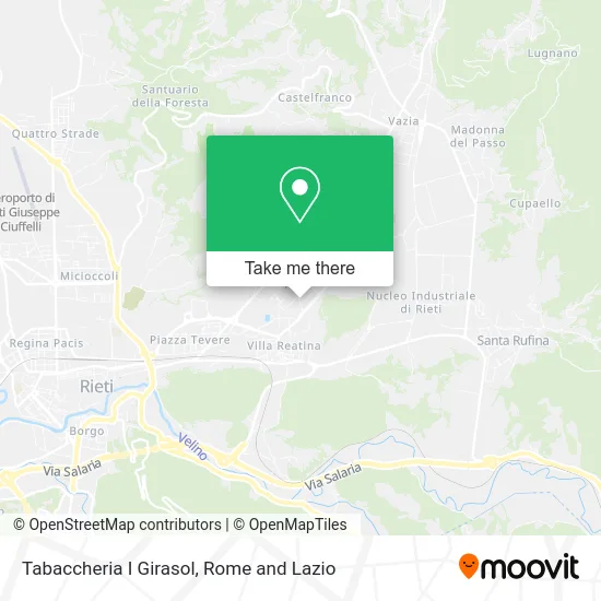 Tabaccheria I Girasol map