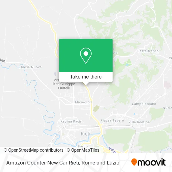 Amazon Counter-New Car Rieti map